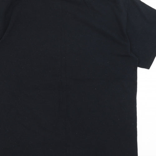 Gildan Mens Black    T-Shirt Size M  - Anime