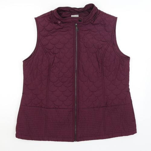 TU Womens Purple   Gilet Coat Size 18