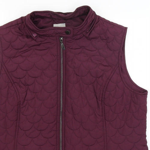 TU Womens Purple   Gilet Coat Size 18