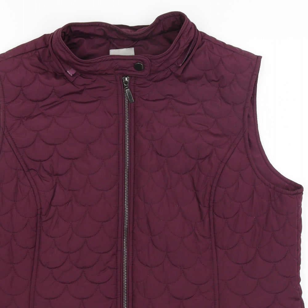 TU Womens Purple   Gilet Coat Size 18