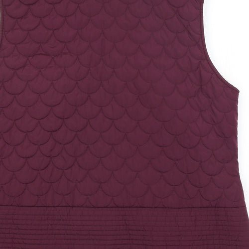 TU Womens Purple   Gilet Coat Size 18