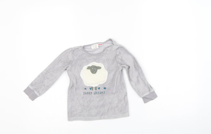 Zara Girls Green Solid Top Pyjama Top Size 2-3 Years