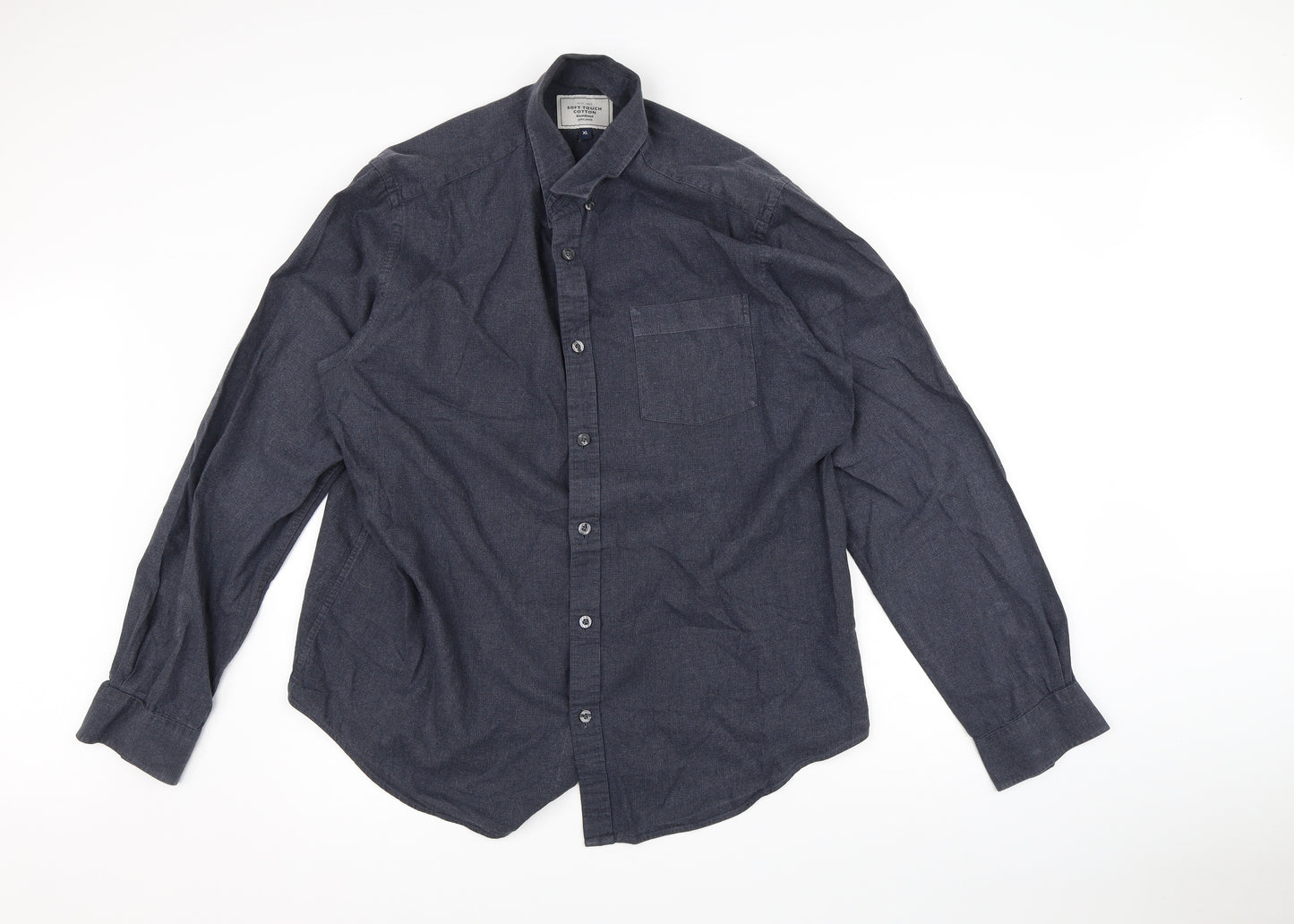 John Lewis Mens Grey    Button-Up Size XL