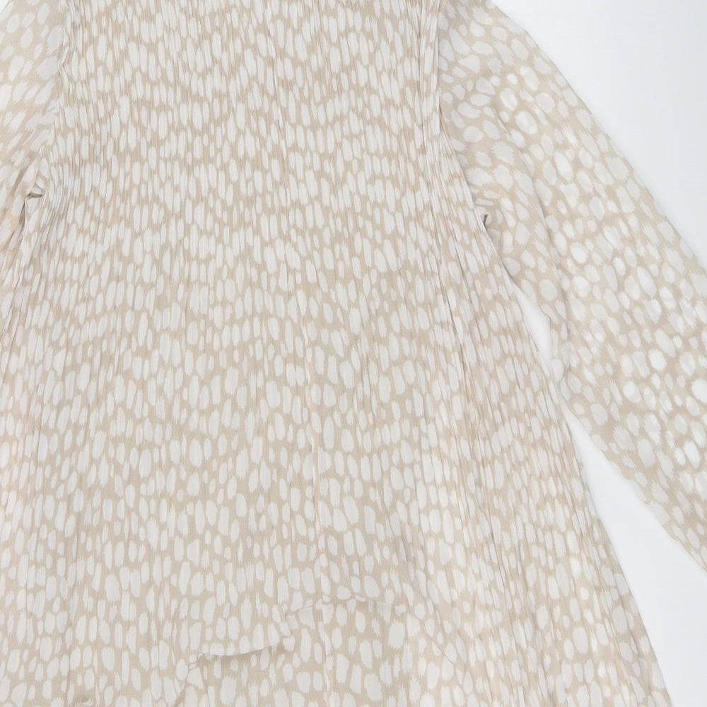 J&L Womens Beige Polka Dot  Shift  Size 8