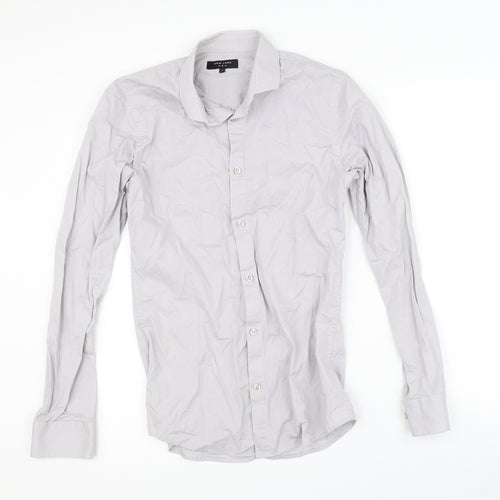 New Look Mens Grey    Button-Up Size S
