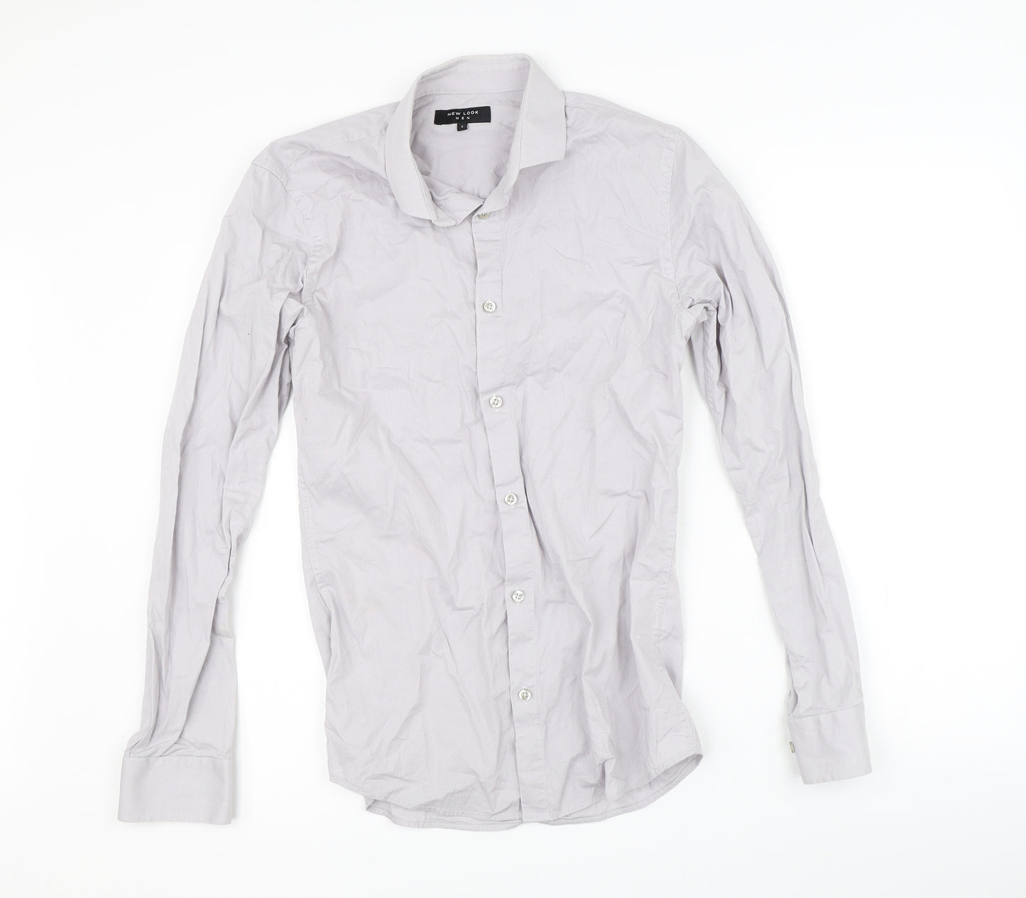 New Look Mens Grey    Button-Up Size S