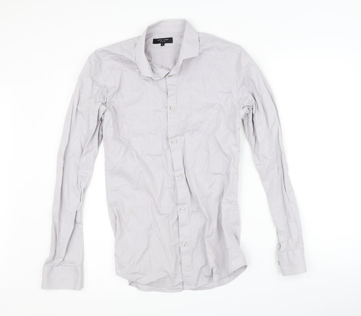 New Look Mens Grey    Button-Up Size S