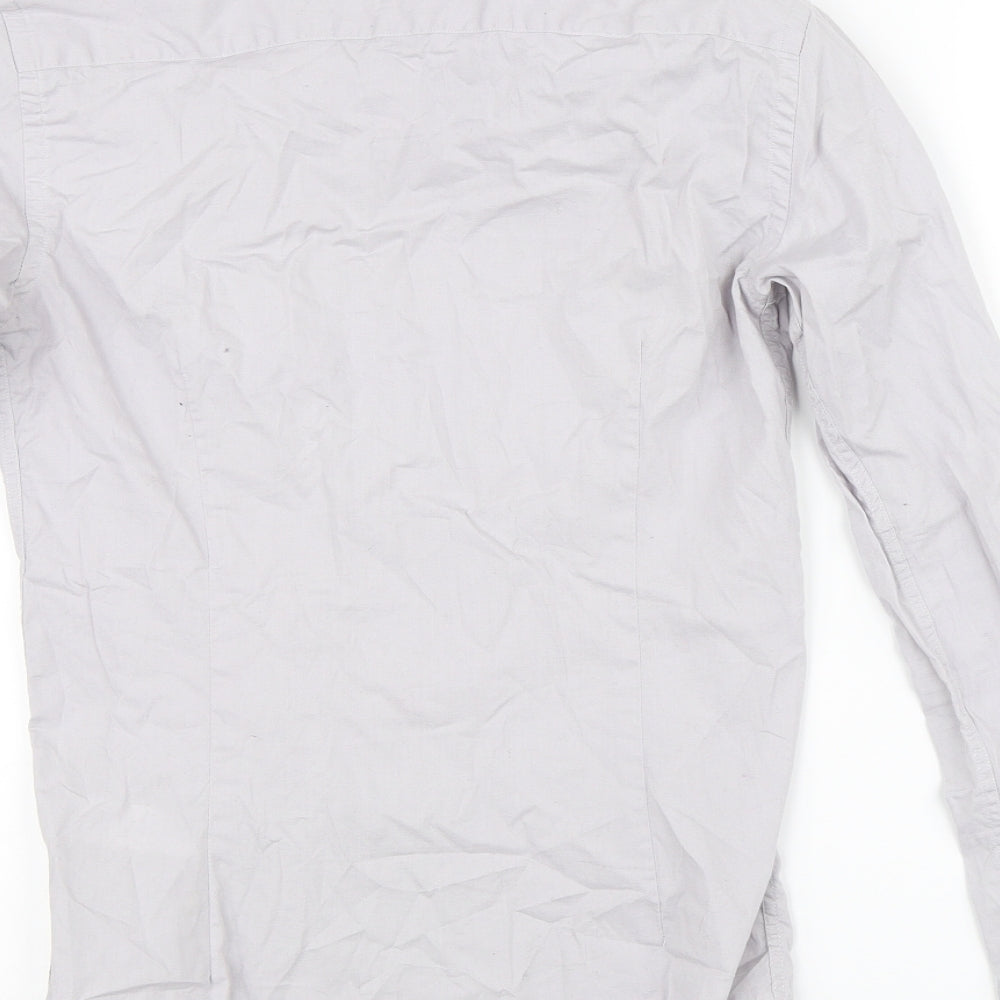 New Look Mens Grey    Button-Up Size S