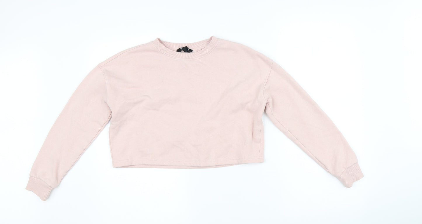 New Look Girls Pink   Pullover Sweatshirt Size 10-11 Years