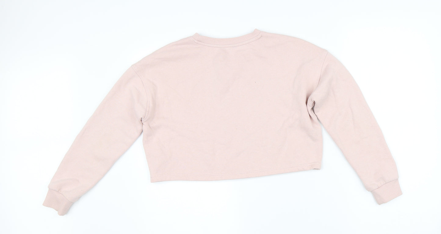 New Look Girls Pink   Pullover Sweatshirt Size 10-11 Years