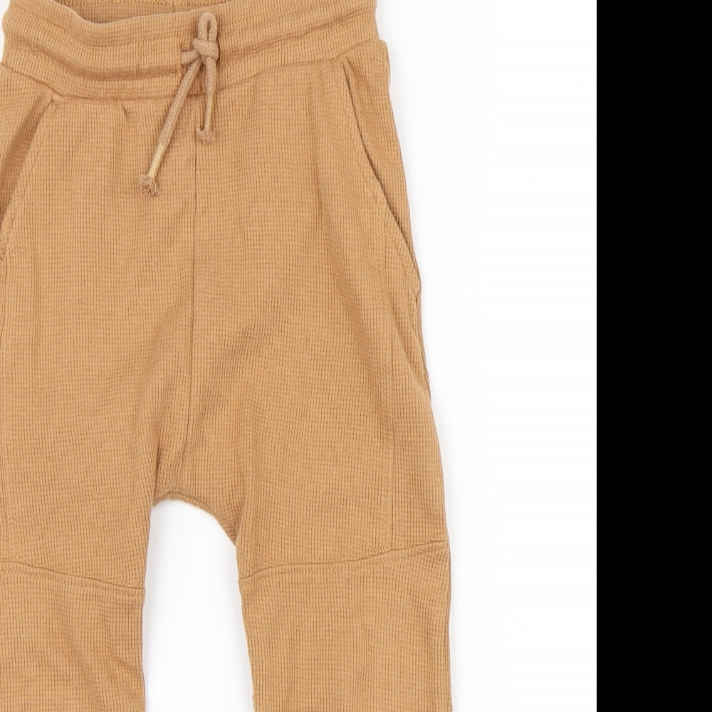 George Boys Brown   Jogger Trousers Size 4-5 Years
