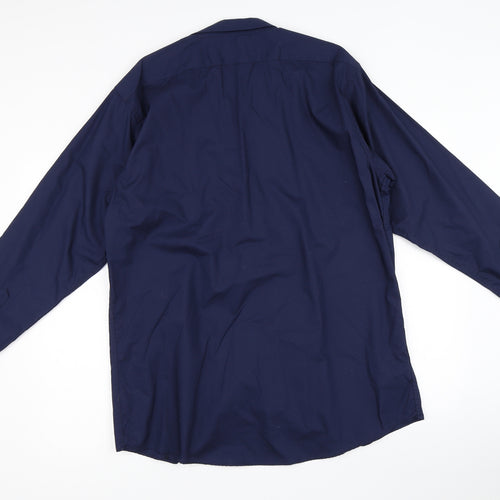 Lyon Becker Mens Blue    Button-Up Size 2XL