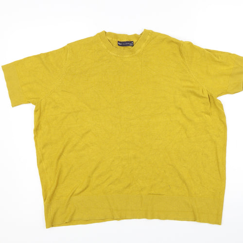 Marks and Spencer Womens Yellow   Pullover Jumper Size 16