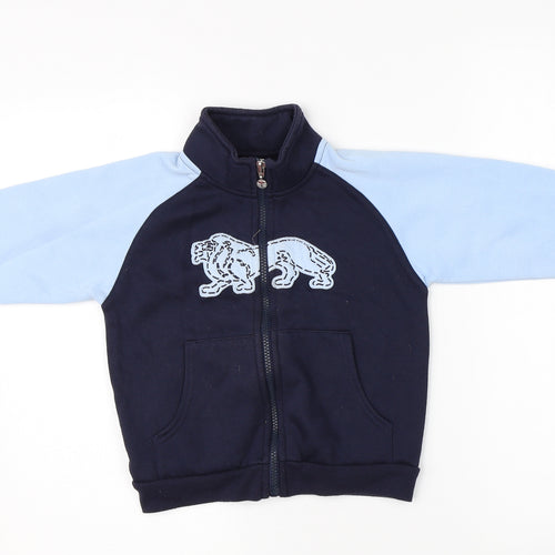 Lonsdale Boys Blue   Full Zip Jumper Size 2-3 Years
