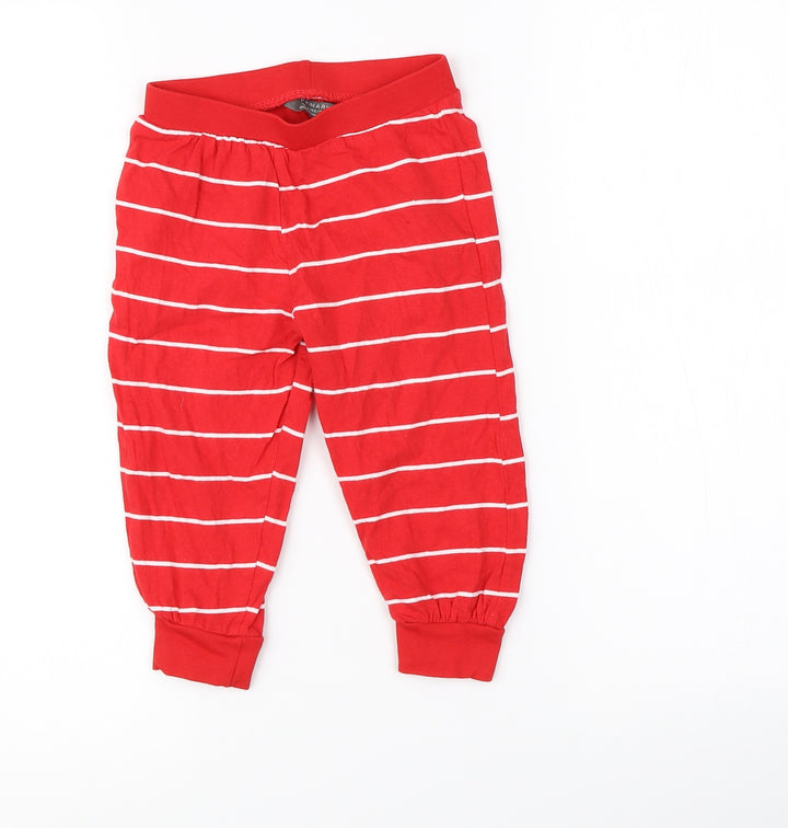 Primark Baby Red Striped Cami Pyjama Pants Size 18-24 Months