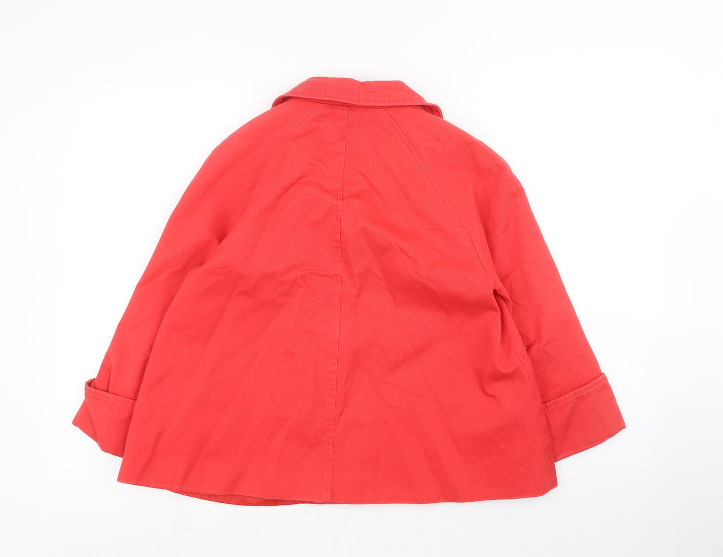 George Womens Red   Overcoat Coat Size 8