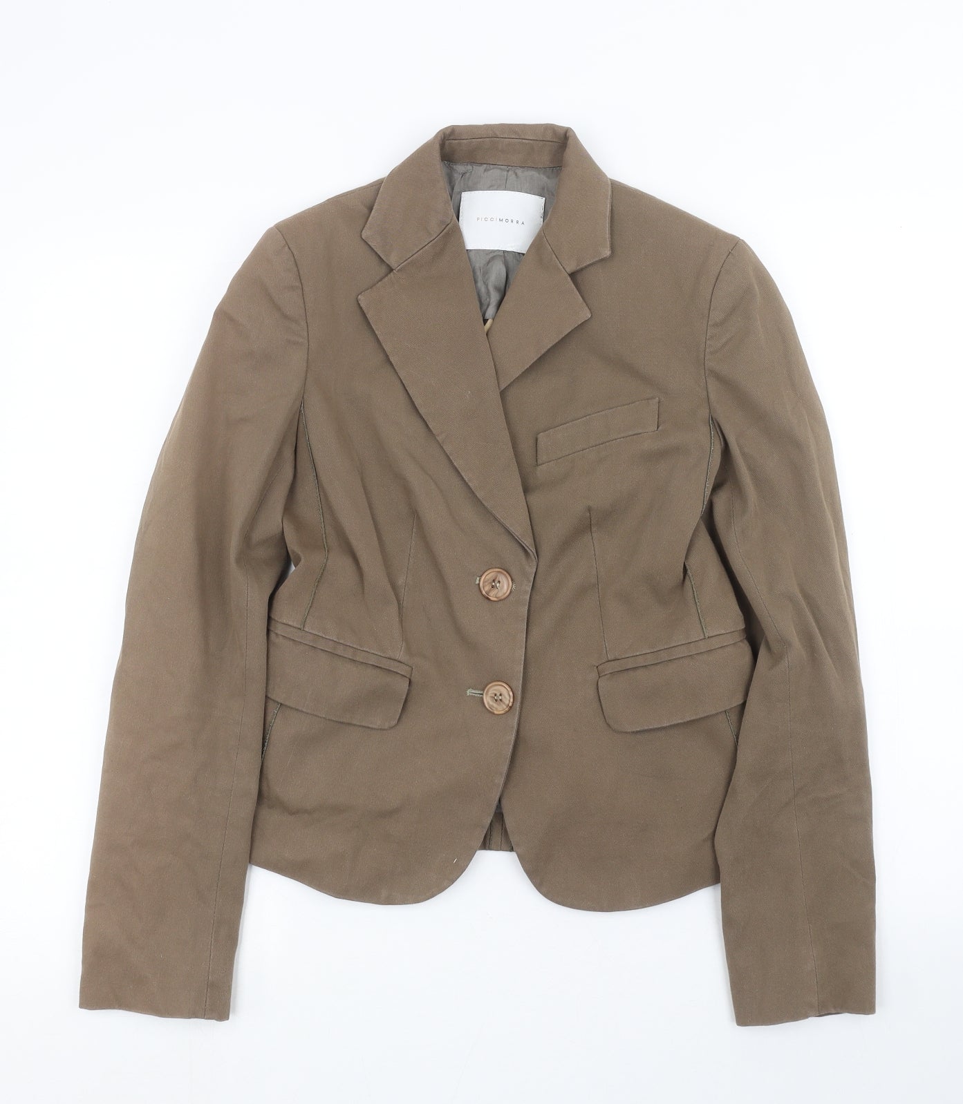 Picci Morra Womens Beige   Jacket Blazer Size 12
