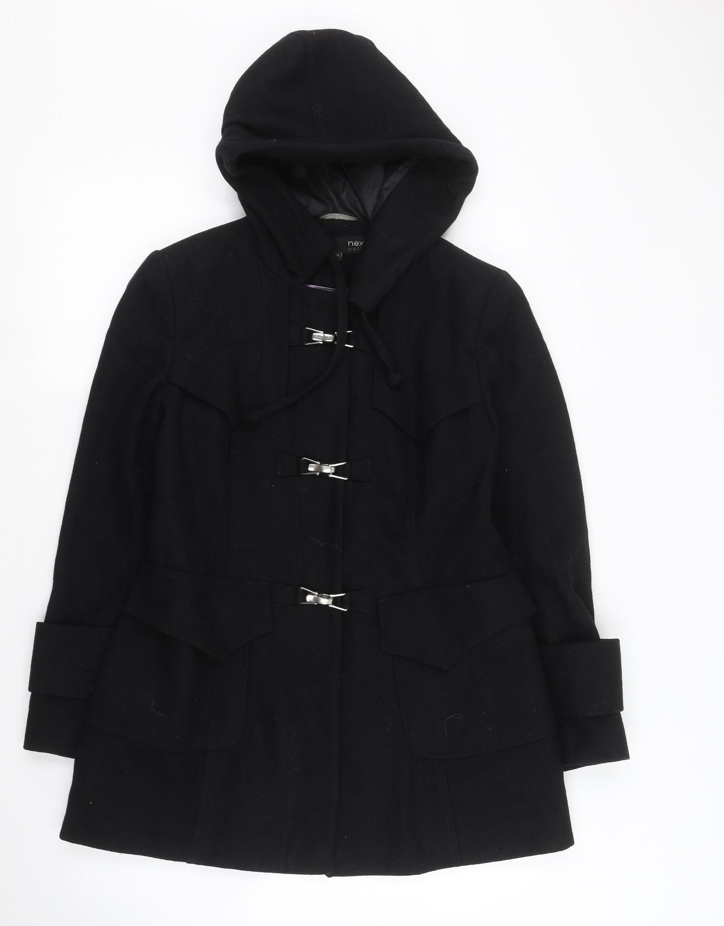 NEXT Womens Black   Overcoat Coat Size 10