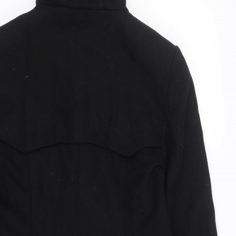 NEXT Womens Black   Overcoat Coat Size 10