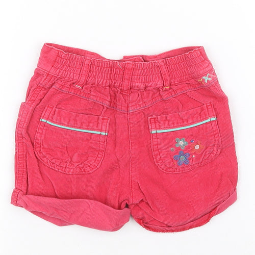 F&F Girls Pink Floral Corduroy Capri Jeans Size 18 Months