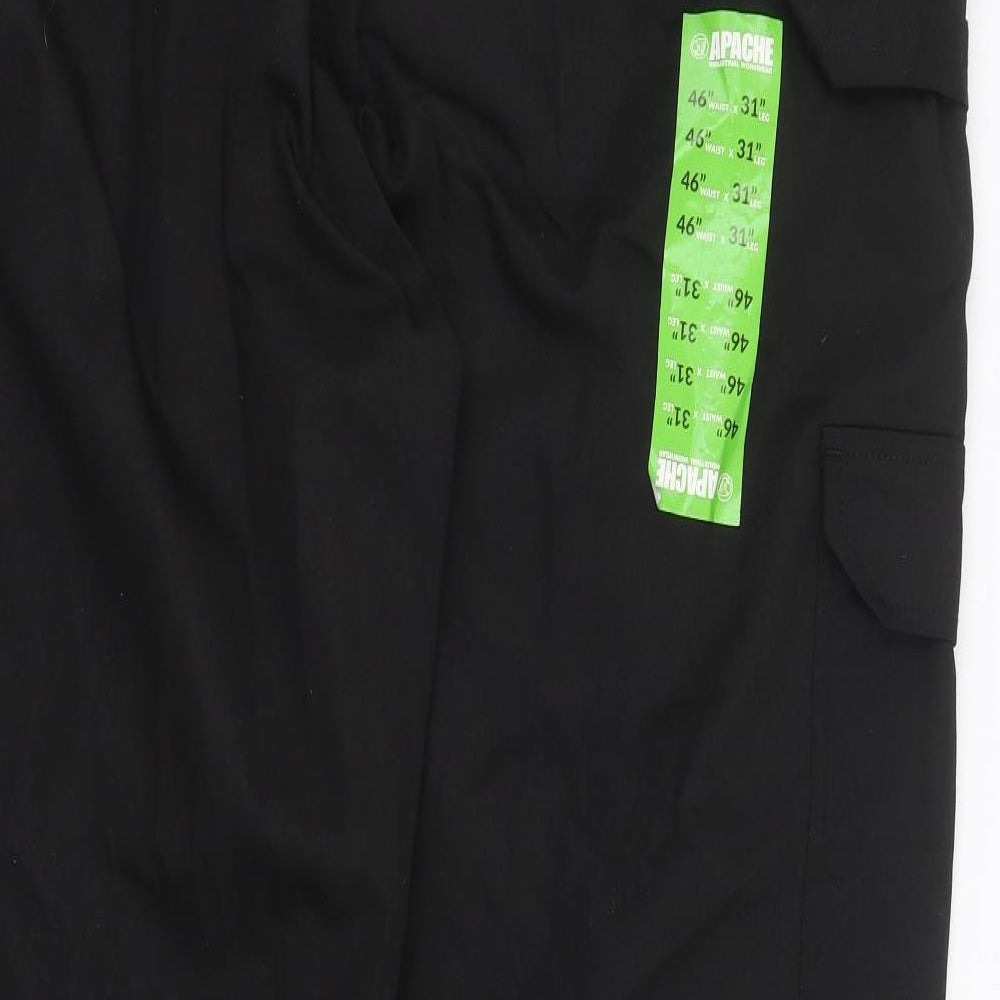 Apache Mens Black   Capri Trousers Size 46 in L31 in