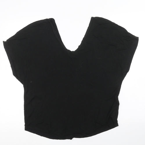 Topshop Womens Black   Basic Blouse Size 8