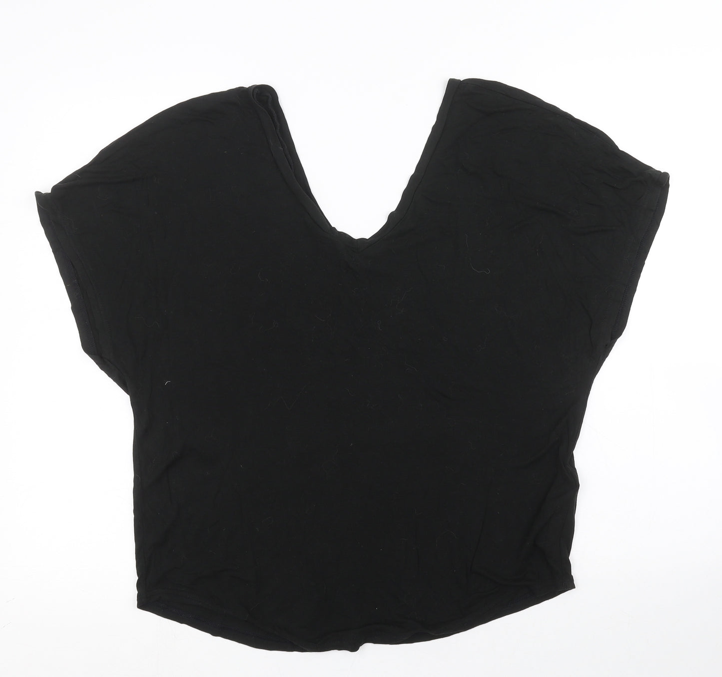 Topshop Womens Black   Basic Blouse Size 8
