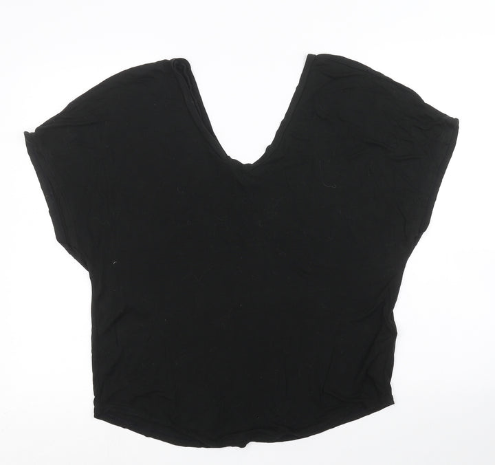Topshop Womens Black   Basic Blouse Size 8