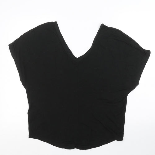 Topshop Womens Black   Basic Blouse Size 8