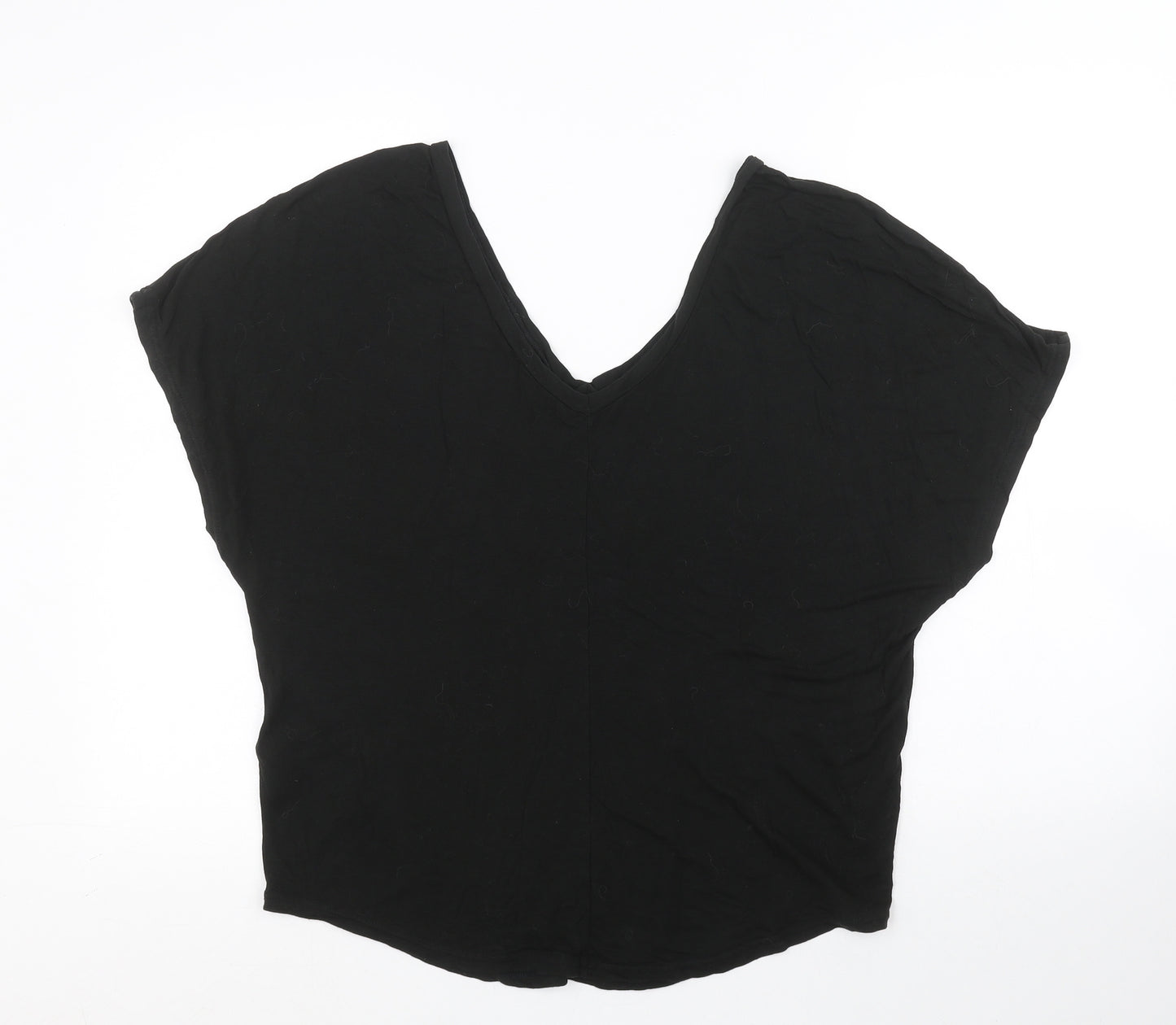 Topshop Womens Black   Basic Blouse Size 8