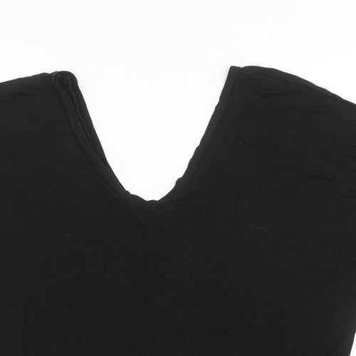Topshop Womens Black   Basic Blouse Size 8