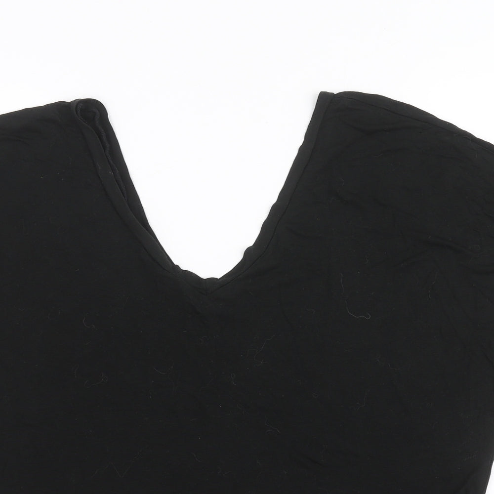 Topshop Womens Black   Basic Blouse Size 8