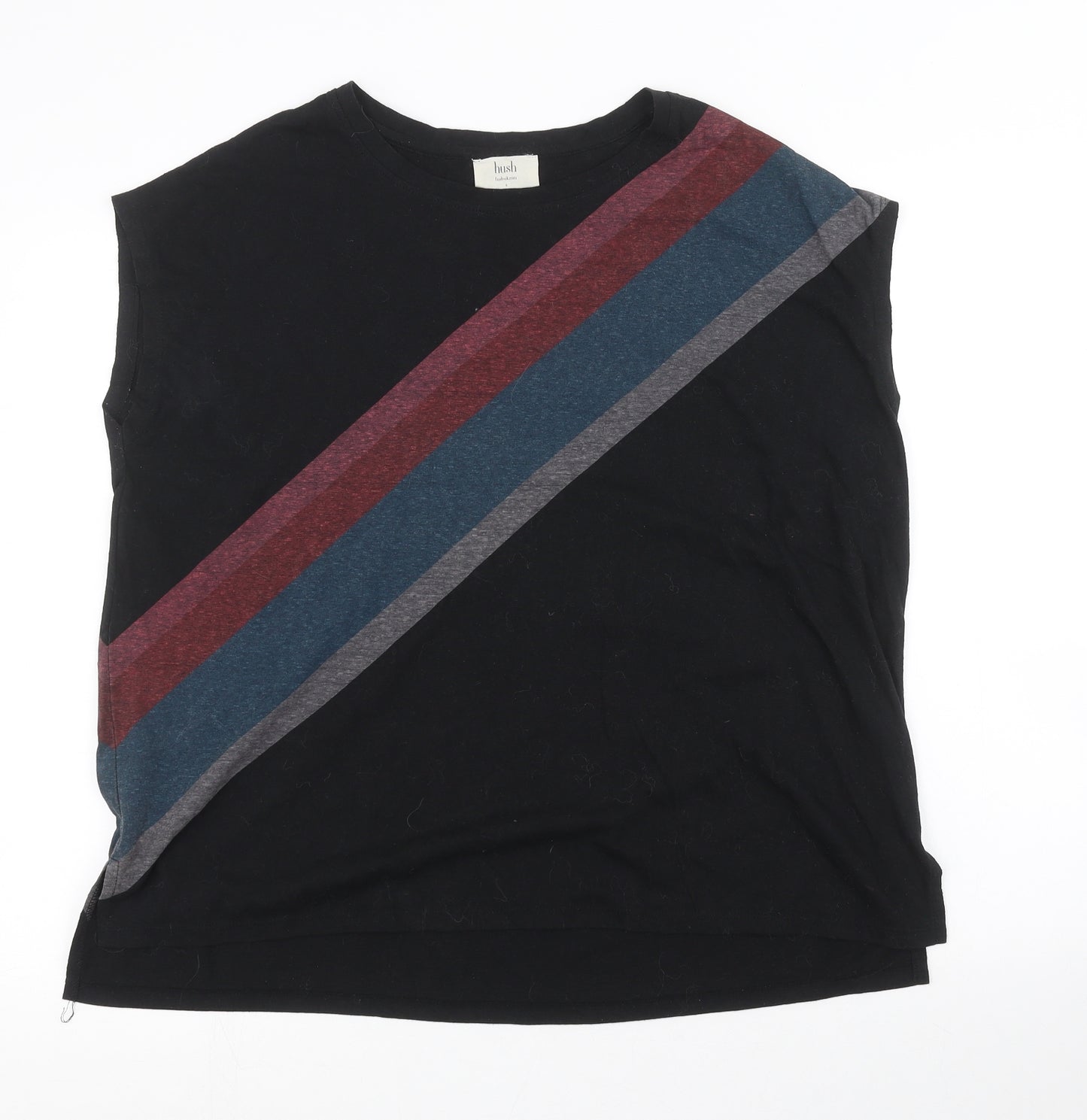 Hush Mens Black    T-Shirt Size S