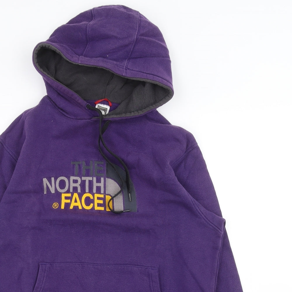 North Face Mens Purple   Pullover Hoodie Size M