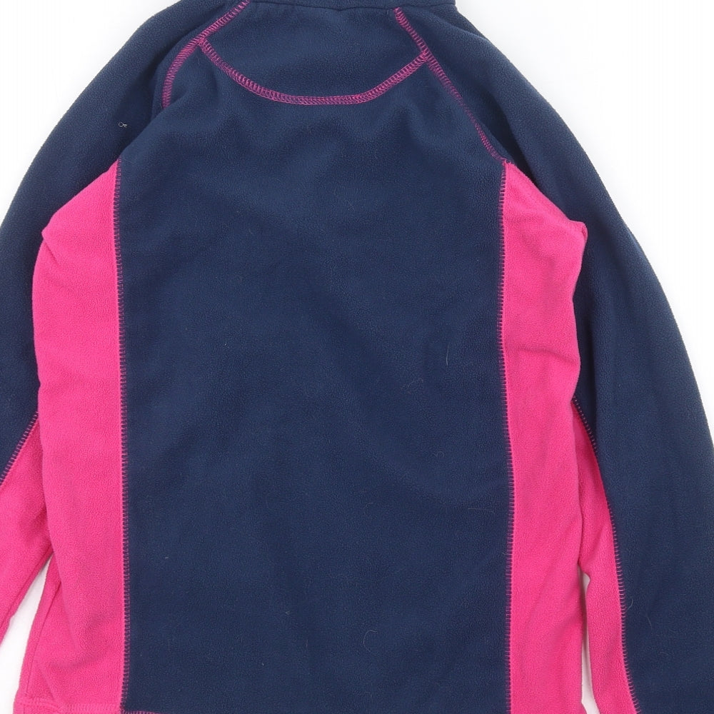 Mountain Warehouse Girls Blue  Fleece Pullover Jumper Size 11 Years