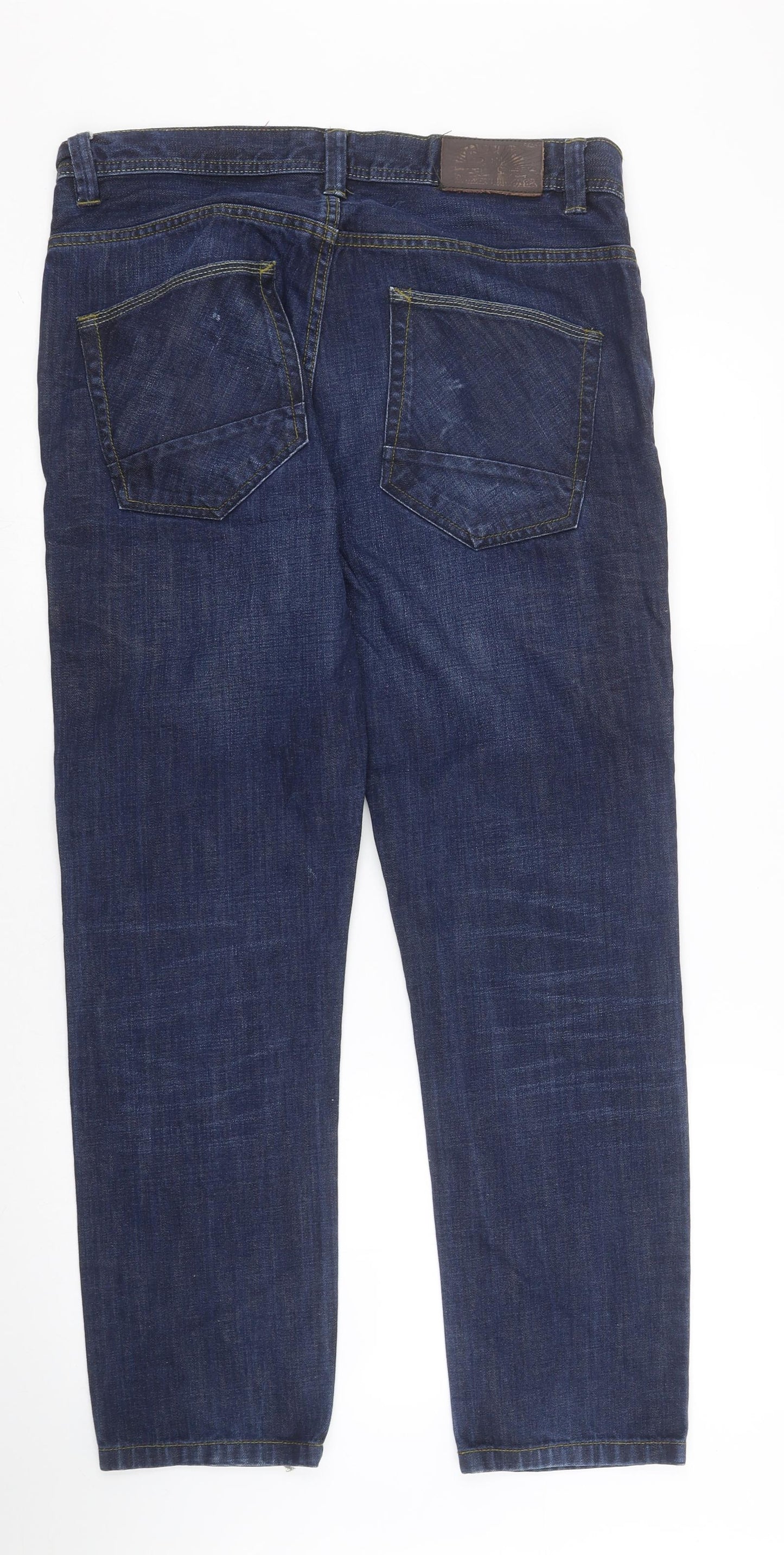 Genuine Supply Mens Blue  Denim Straight Jeans Size 34 in L30 in