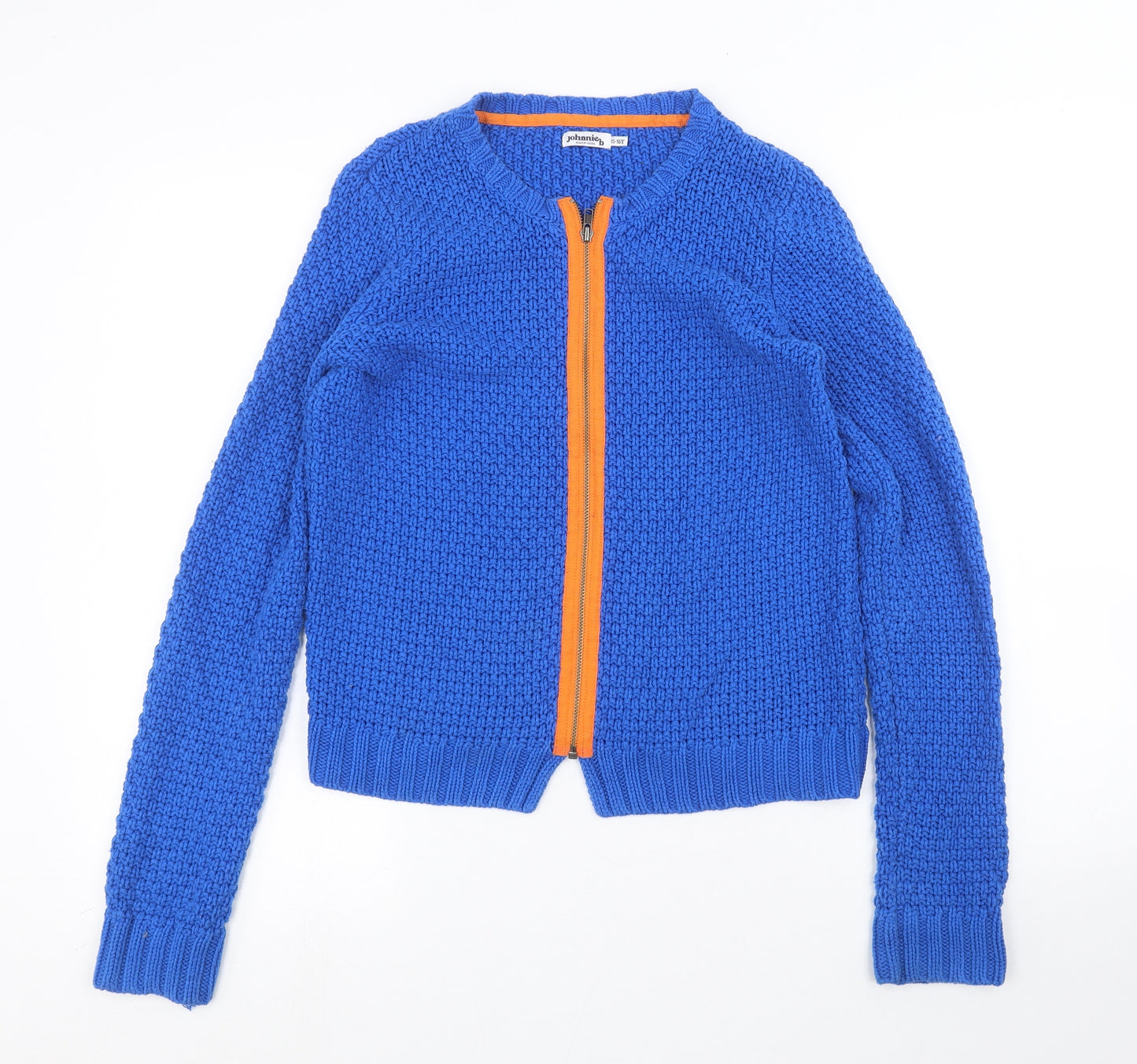 Johnnie B Girls Blue   Full Zip Jumper Size 14 Years