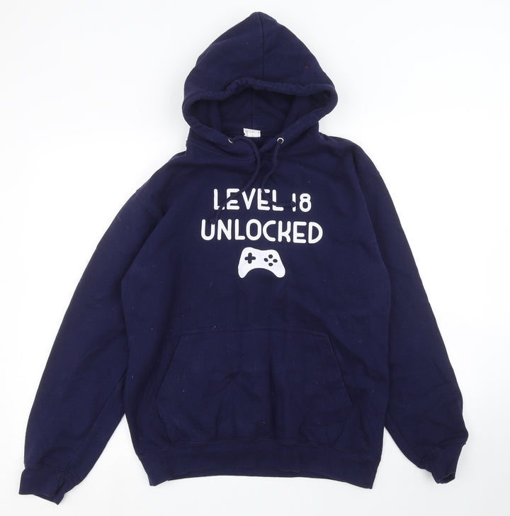 All We Do is Mens Blue   Pullover Hoodie Size M