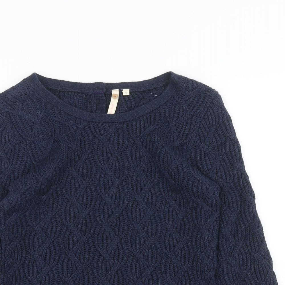 White Stuff Womens Blue   Pullover Jumper Size 10