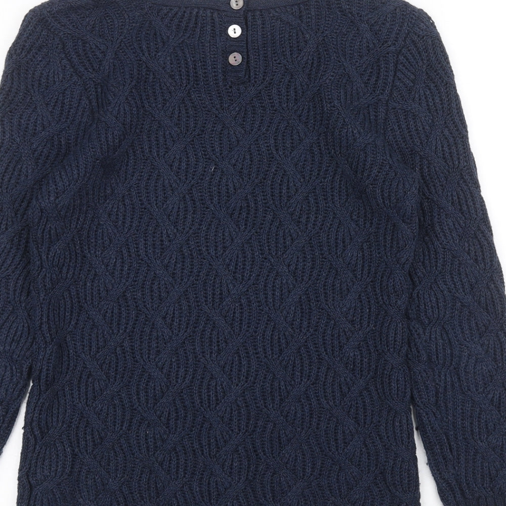 White Stuff Womens Blue   Pullover Jumper Size 10