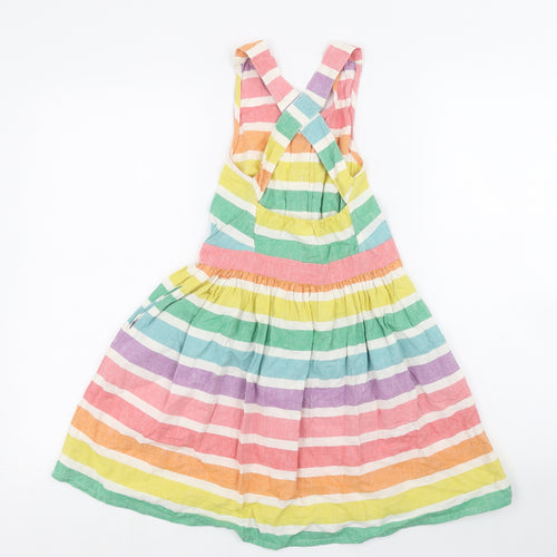 NEXT Girls Multicoloured Striped  A-Line  Size 8 Years