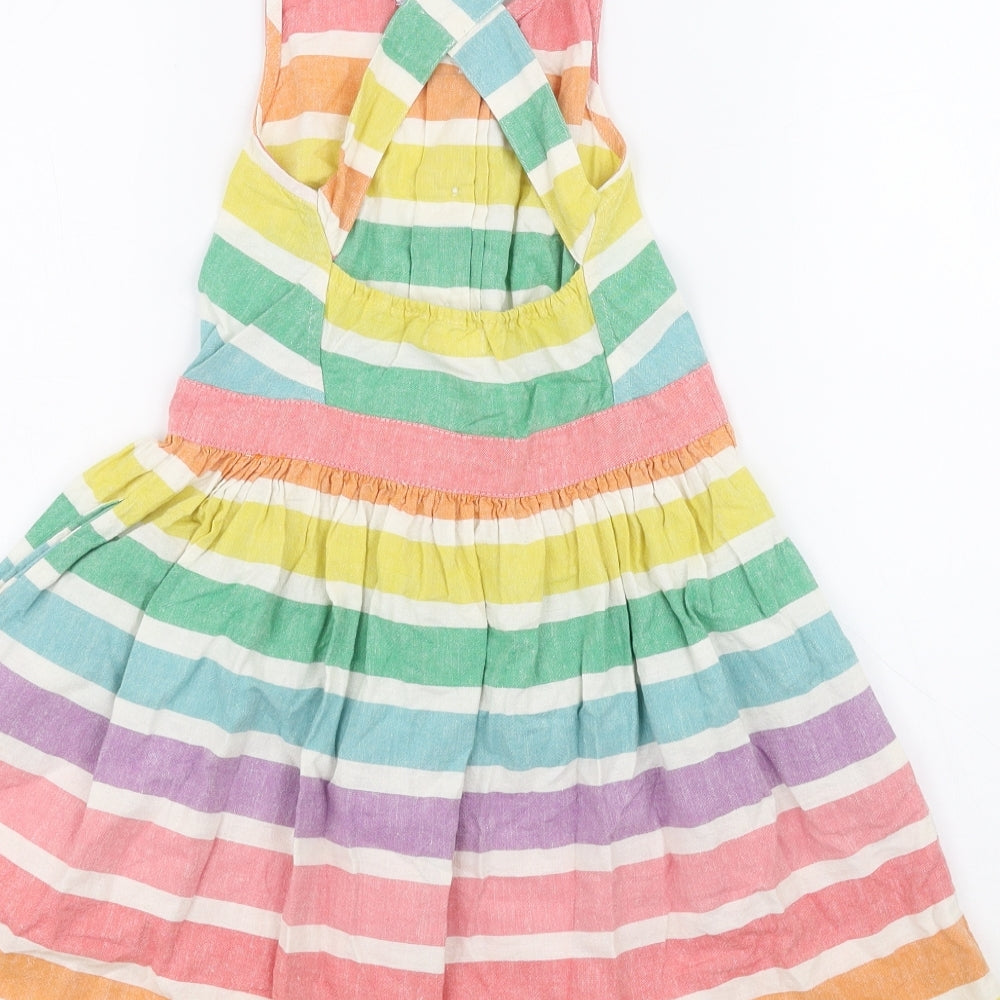 NEXT Girls Multicoloured Striped  A-Line  Size 8 Years