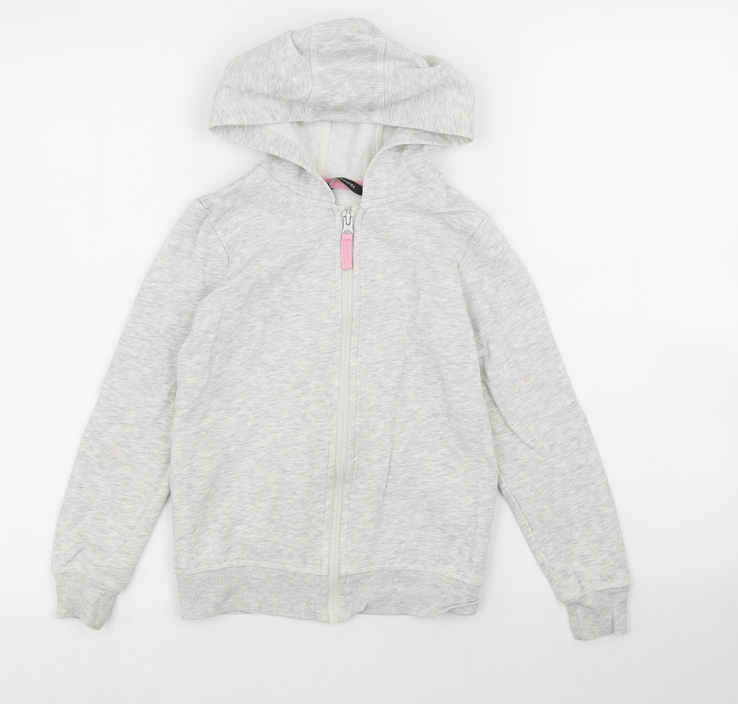 George Girls Grey   Full Zip Hoodie Size 7 Years