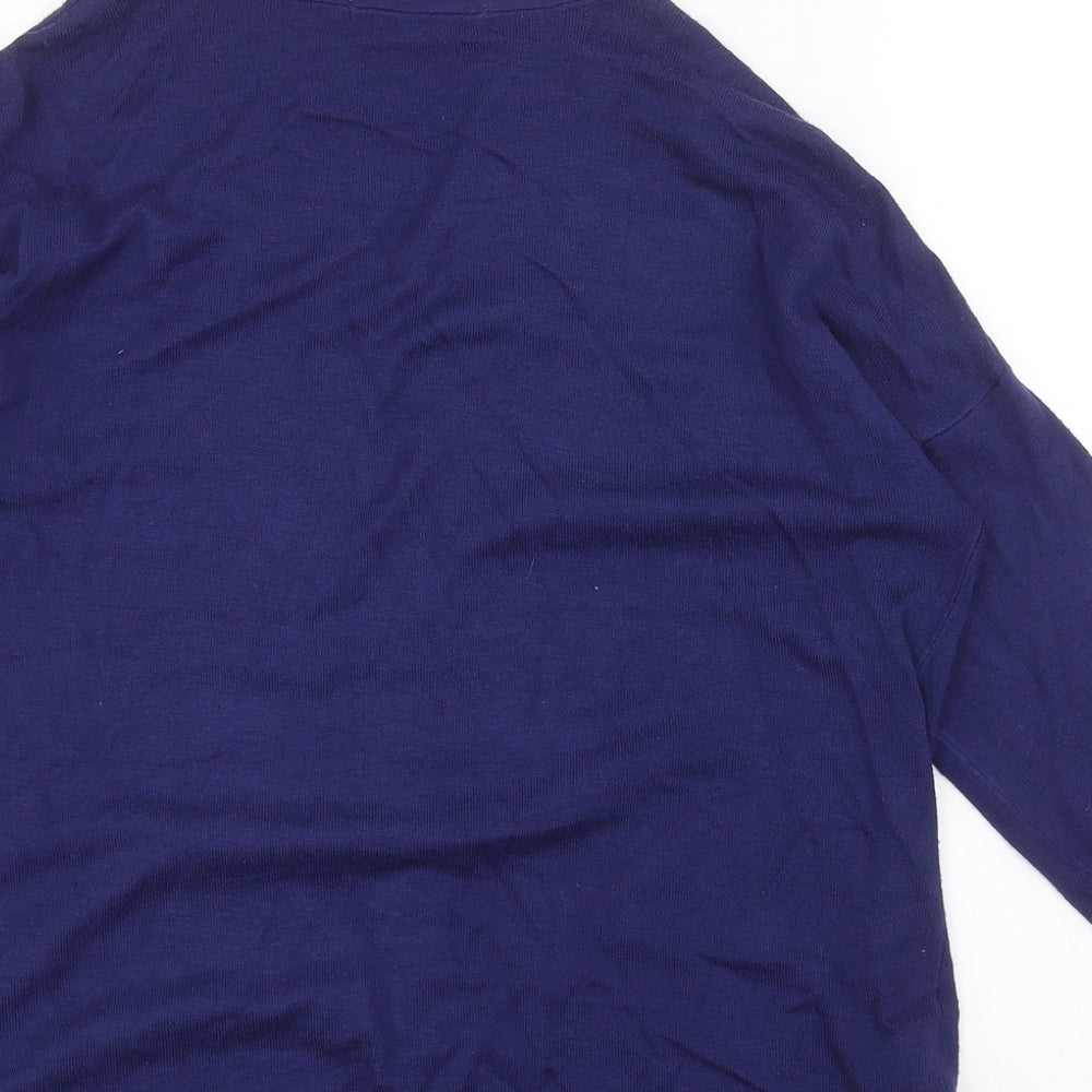 M&S Womens Blue   Cardigan Jumper Size M