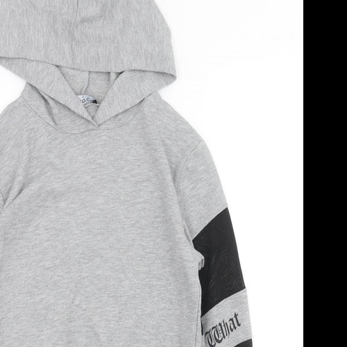 Select Womens Grey   Pullover Hoodie Size S
