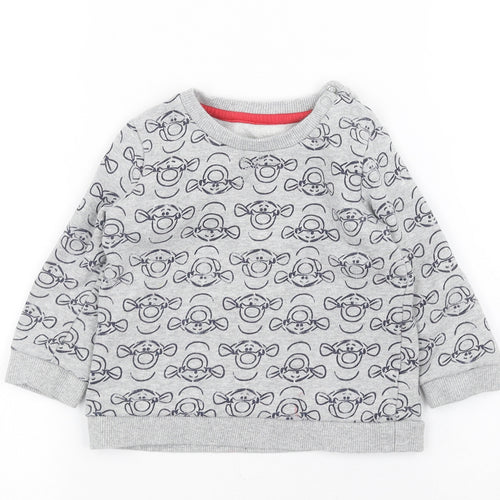 George Boys Grey   Pullover Jumper Size 12-18 Months  - Disney