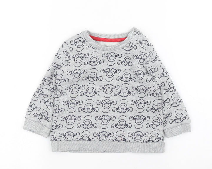 George Boys Grey   Pullover Jumper Size 12-18 Months  - Disney