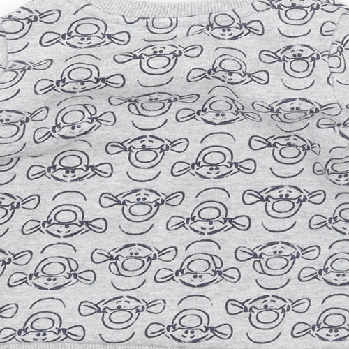 George Boys Grey   Pullover Jumper Size 12-18 Months  - Disney