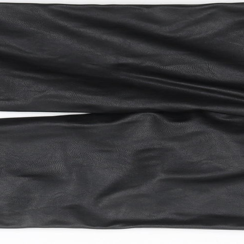 H&M Womens Black Floral  Carrot Trousers Size 8 L28 in