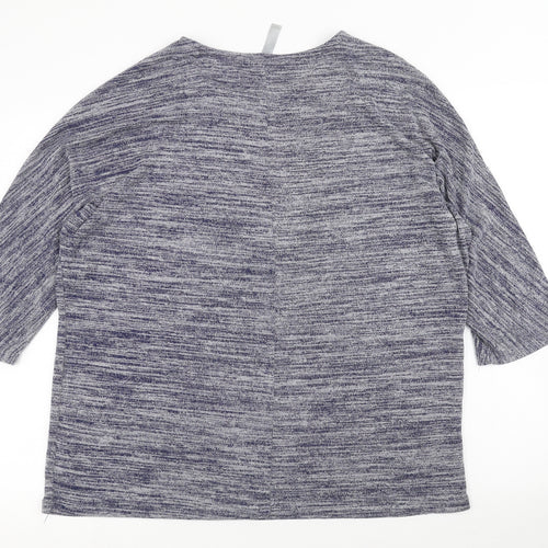 Preworn Womens Blue   Basic Blouse Size XL